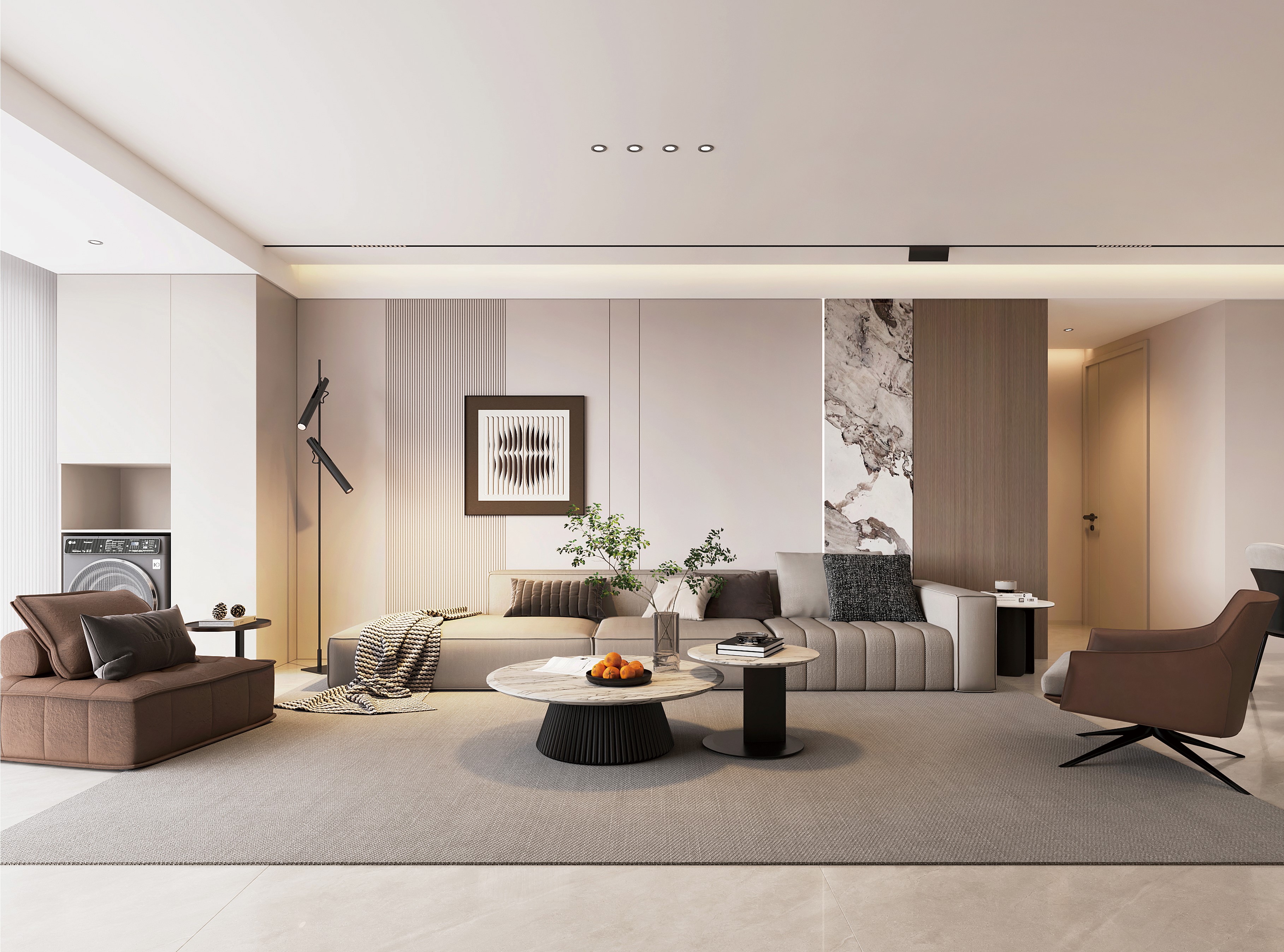 中房花語軒 | 超有腔調(diào)的137㎡現(xiàn)代風(fēng)，審美無敵了！