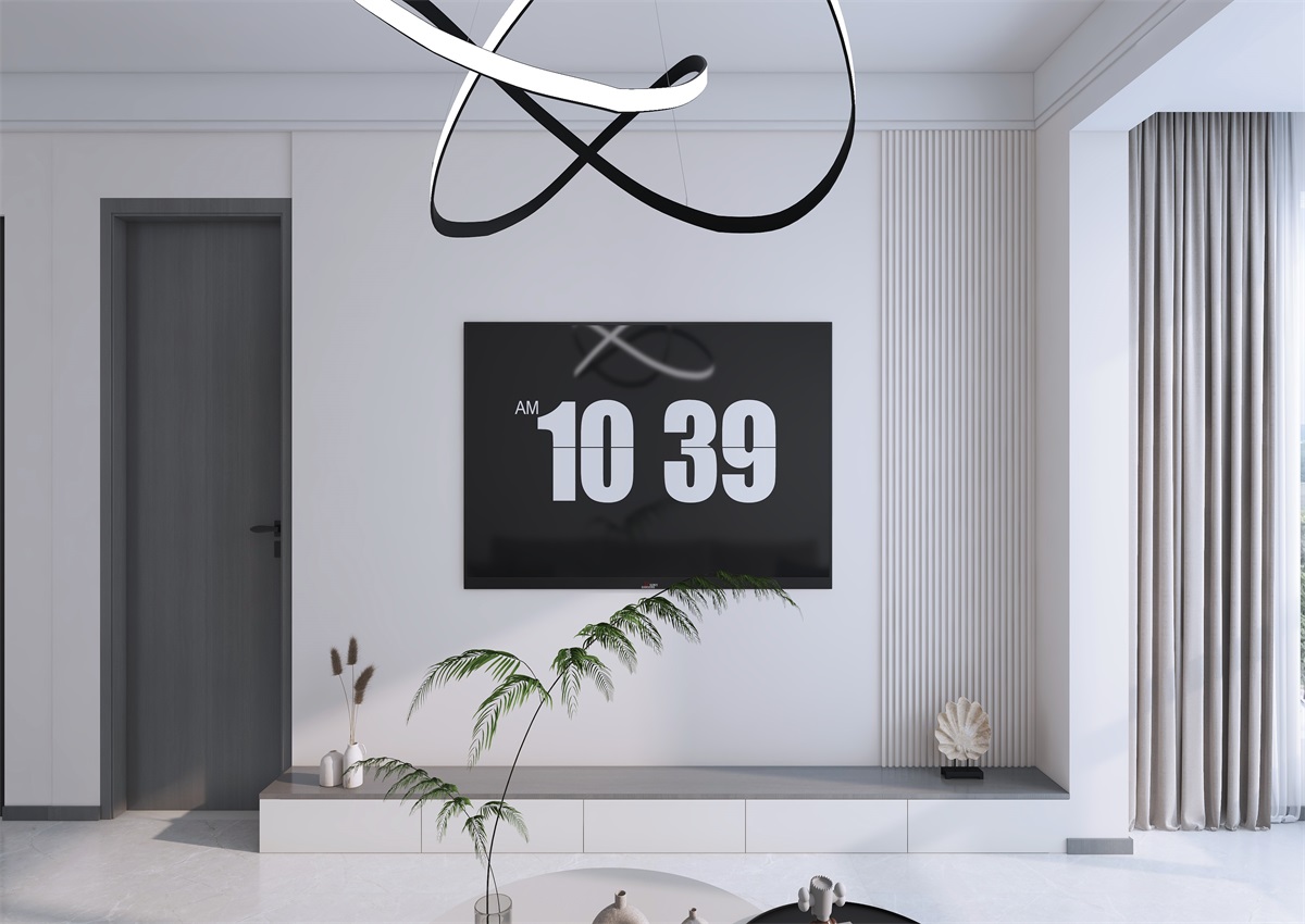 攬秀苑110㎡ | 小戶型裝修模板來了！現(xiàn)代簡(jiǎn)約風(fēng)+黑白灰百看不膩