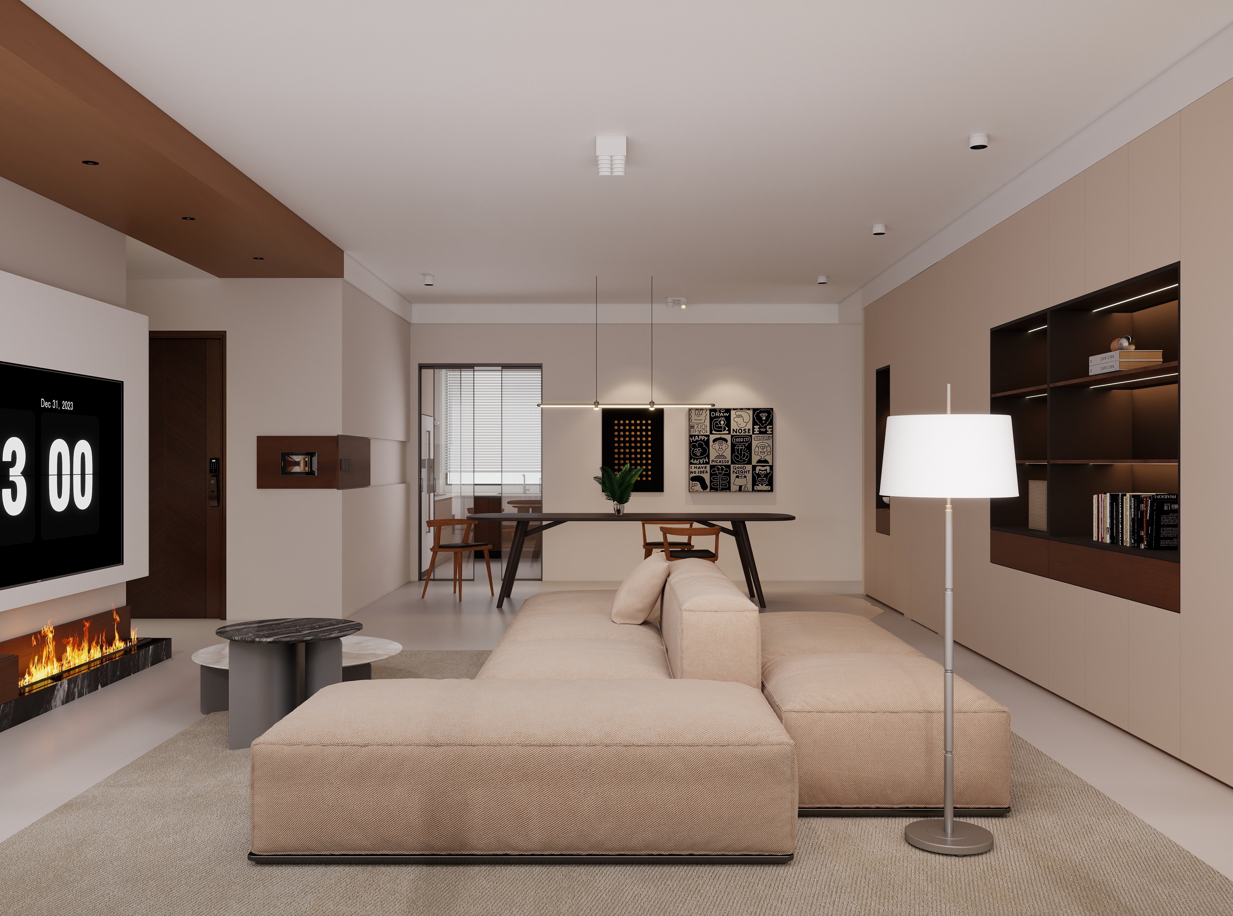 民生北府143㎡ | 極簡主義的生活哲學，在市中心過上隱居生活~