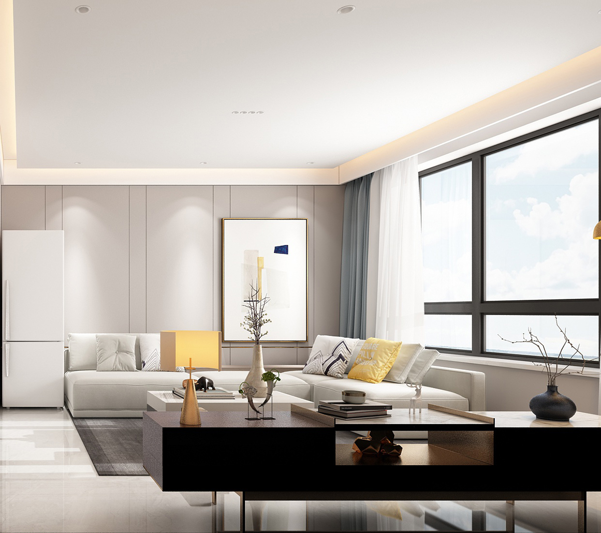 銀川裝修-輕奢風格裝修效果圖2_看圖王